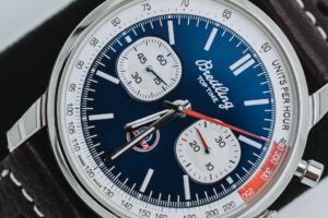 Breitling Top Time Shelby Cobra dial up close