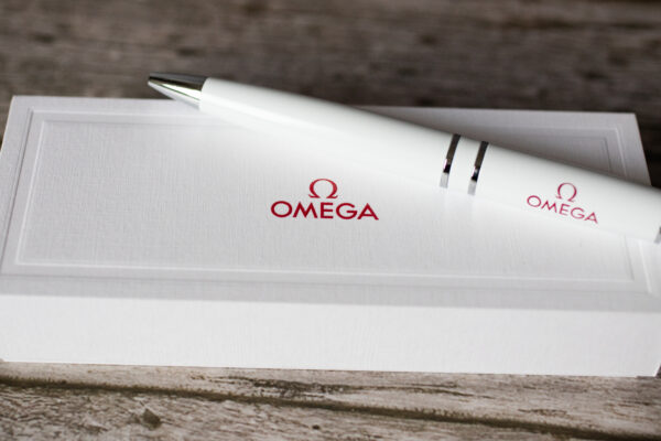 OMEGA Watch Collectors White Luxury Ballpoint Pen