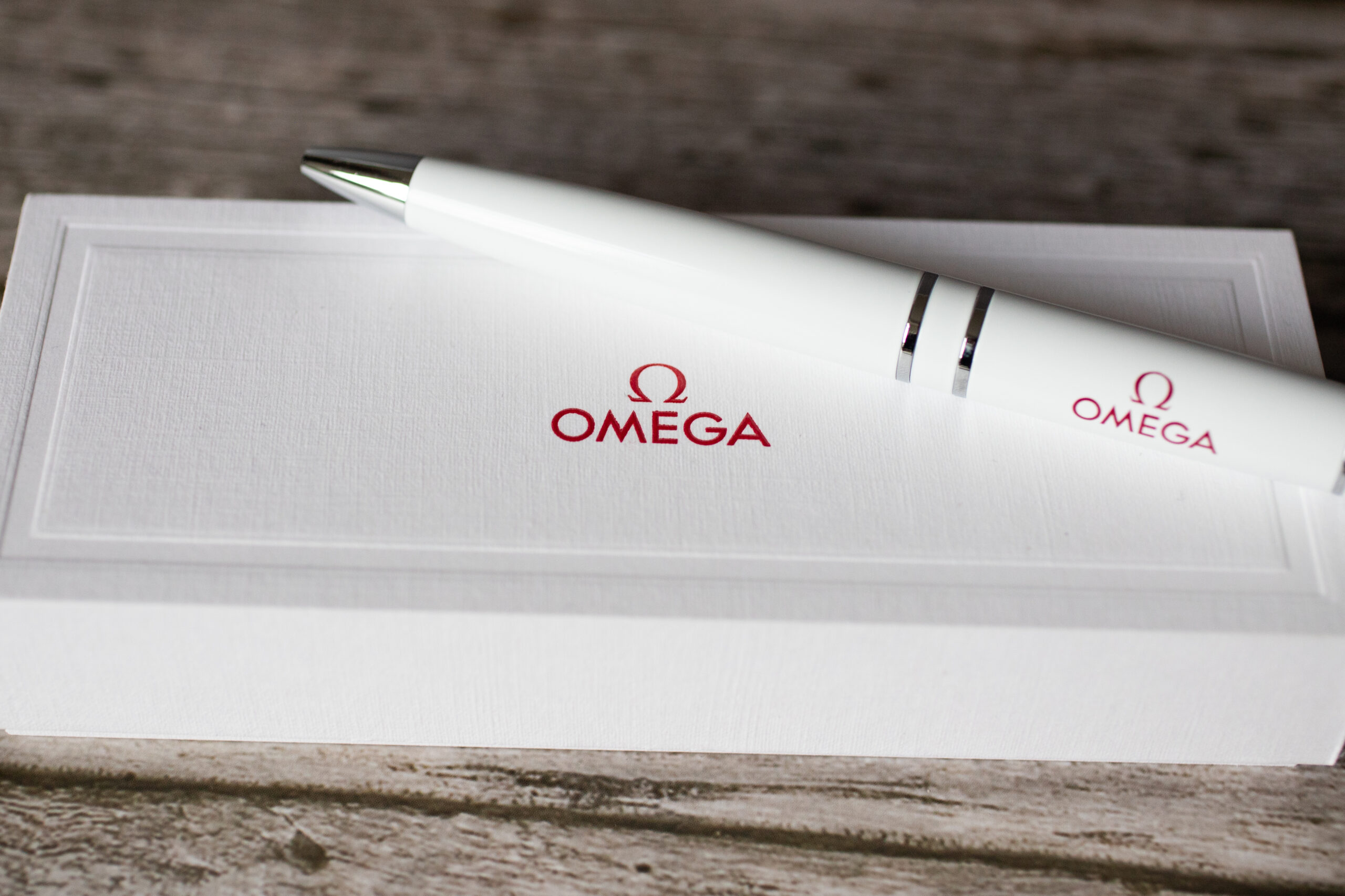 OMEGA Watch Collectors White Luxury Ballpoint Pen