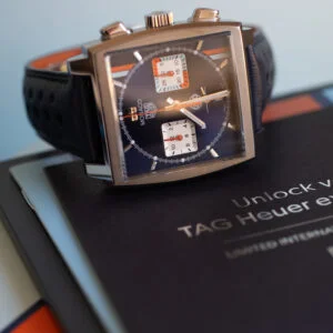 TAG Heuer Monaco Chronograph X Gulf Heuer 02 CBL2115.FC6494 Warranty Shot