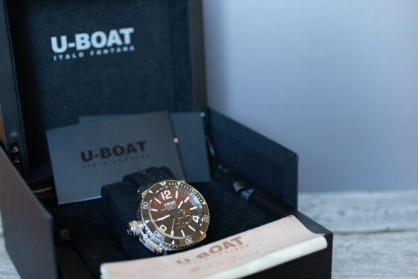 U-BOAT Sommerso Ceramic Bordeaux Watch 9521 Box Shot