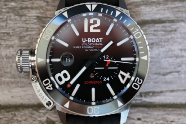 U-BOAT Sommerso Ceramic Bordeaux Watch 9521 Front Shot