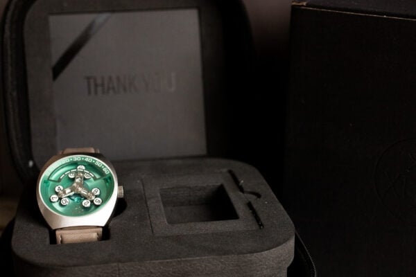 Xeric Scrambler Automatic Wandering Hour Aqua Grey Watch
