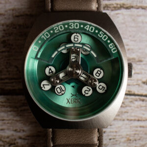 Xeric Scrambler Automatic Wandering Hour Aqua Grey Watch