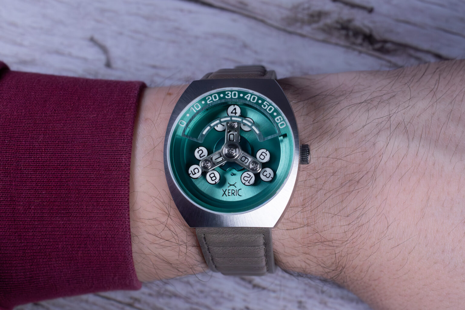 Pre-Owned Xeric Scrambler Automatic Wandering Hour Aqua Grey