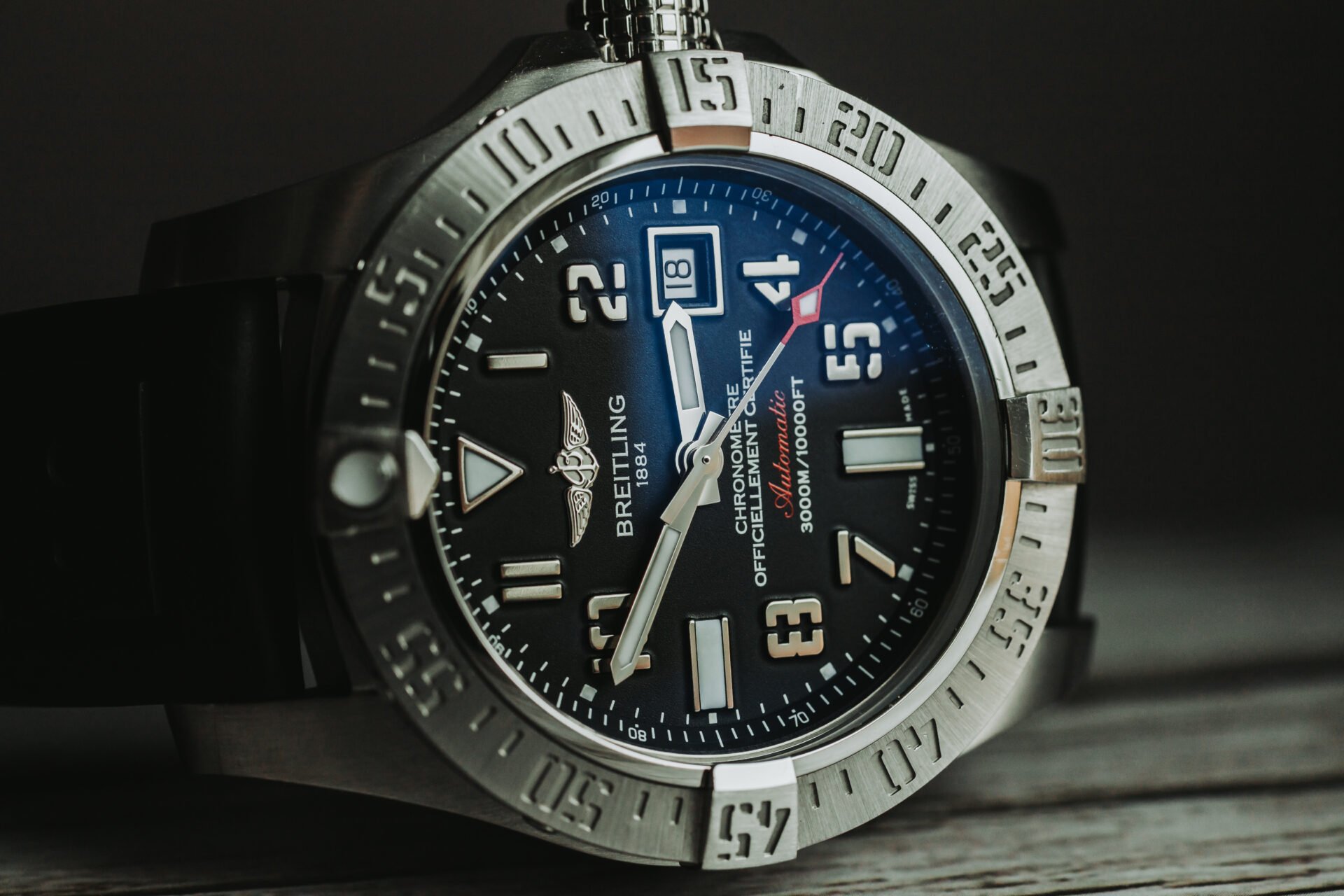 Breitling Avenger II Seawolf Black Dial Watch