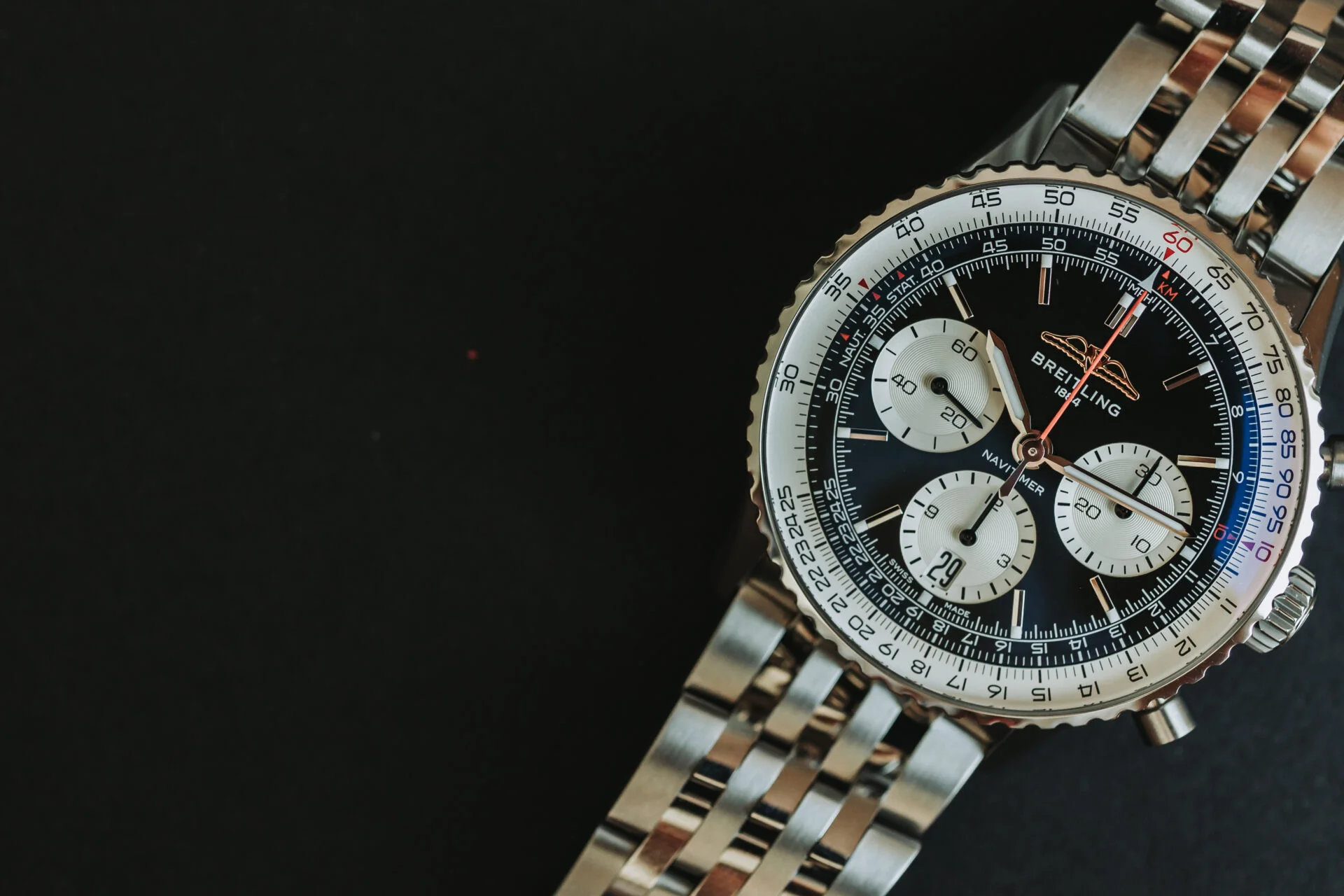 Breitling Navitimer B01 Chronograph Black Dial Watch