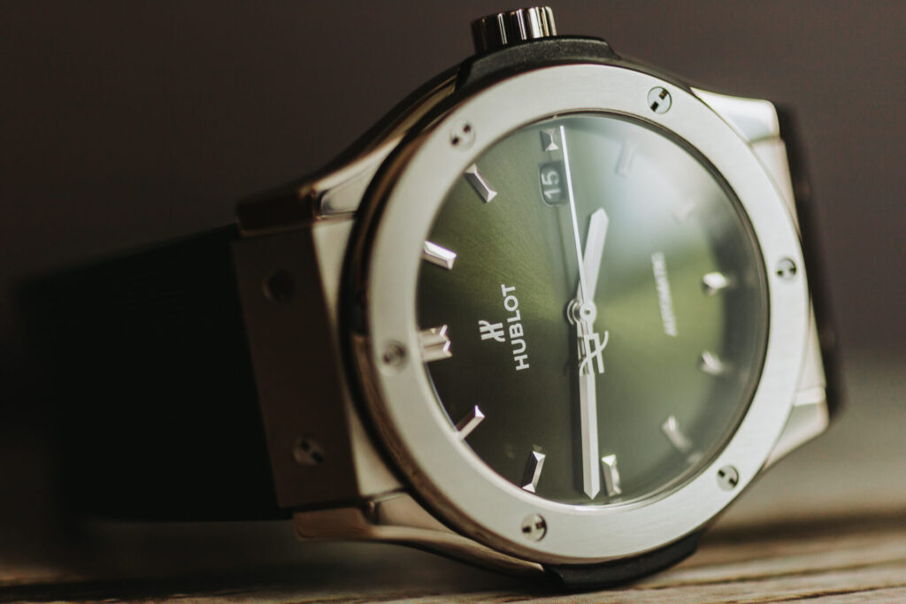 Hublot Classic Fusion Titanium Green Watch | Pre-Owned Hublot Watches