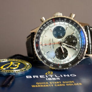 Breitling Navitimer B01 Chronograph 41 Ice Blue Dial Watch AB0139241C2P1