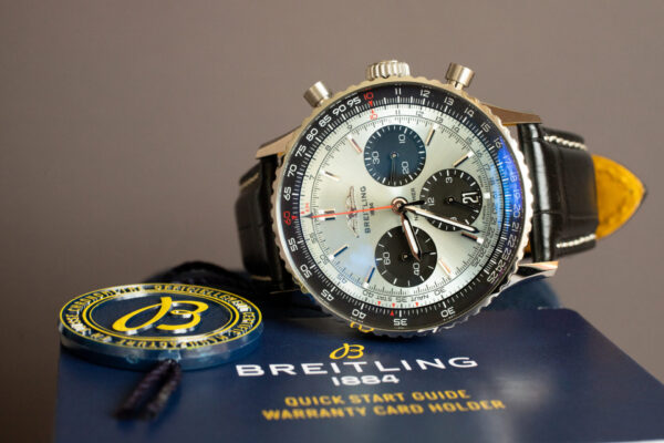 Breitling Navitimer B01 Chronograph 41 Ice Blue Dial Watch AB0139241C2P1