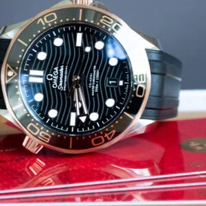 OMEGA Seamaster 300M Sedna Gold & Steel Watch 210.22.42.20.01.002