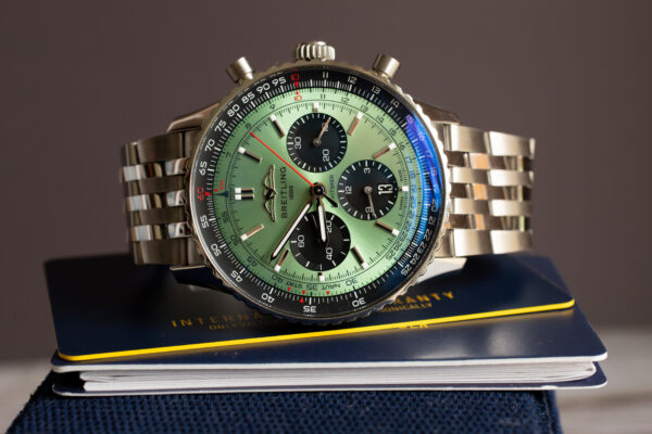 Breitling Navitimer B01 Chronograph 43 Green AB0138 Warranty Shot