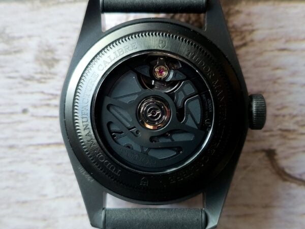 TUDOR Black Bay Ceramic Blue M79210CNU Caseback Shot