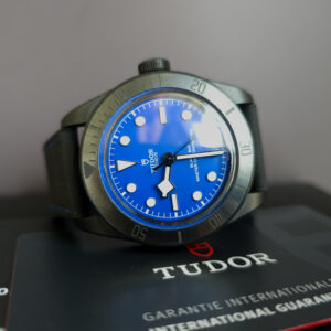 TUDOR Black Bay Ceramic Blue M79210CNU Warranty Shot