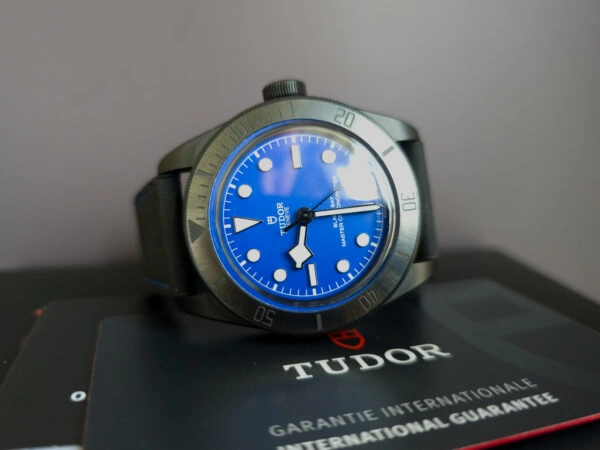 TUDOR Black Bay Ceramic Blue M79210CNU Warranty Shot