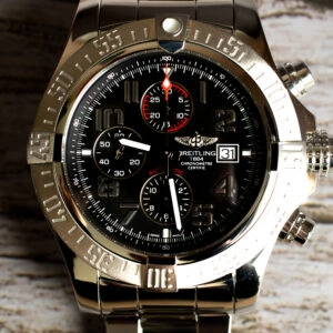 Breitling Super Avenger II Black Dial 48mm Watch A13371