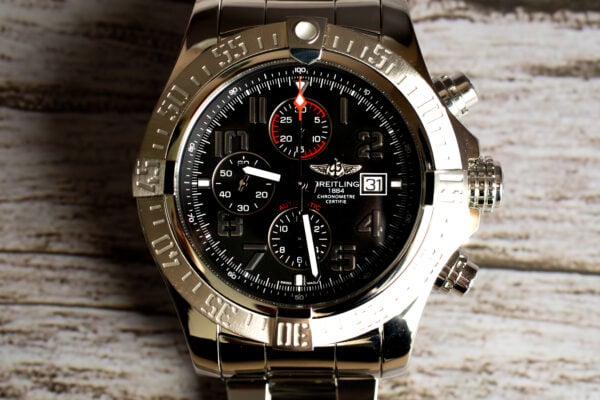 Breitling Super Avenger II Black Dial 48mm Watch A13371
