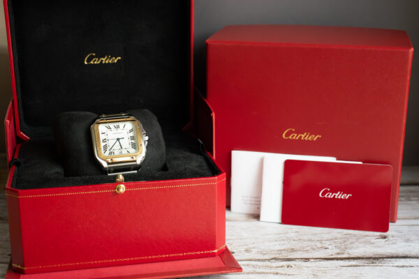 Cartier Santos Steel & Gold Large Watch W2SA0009