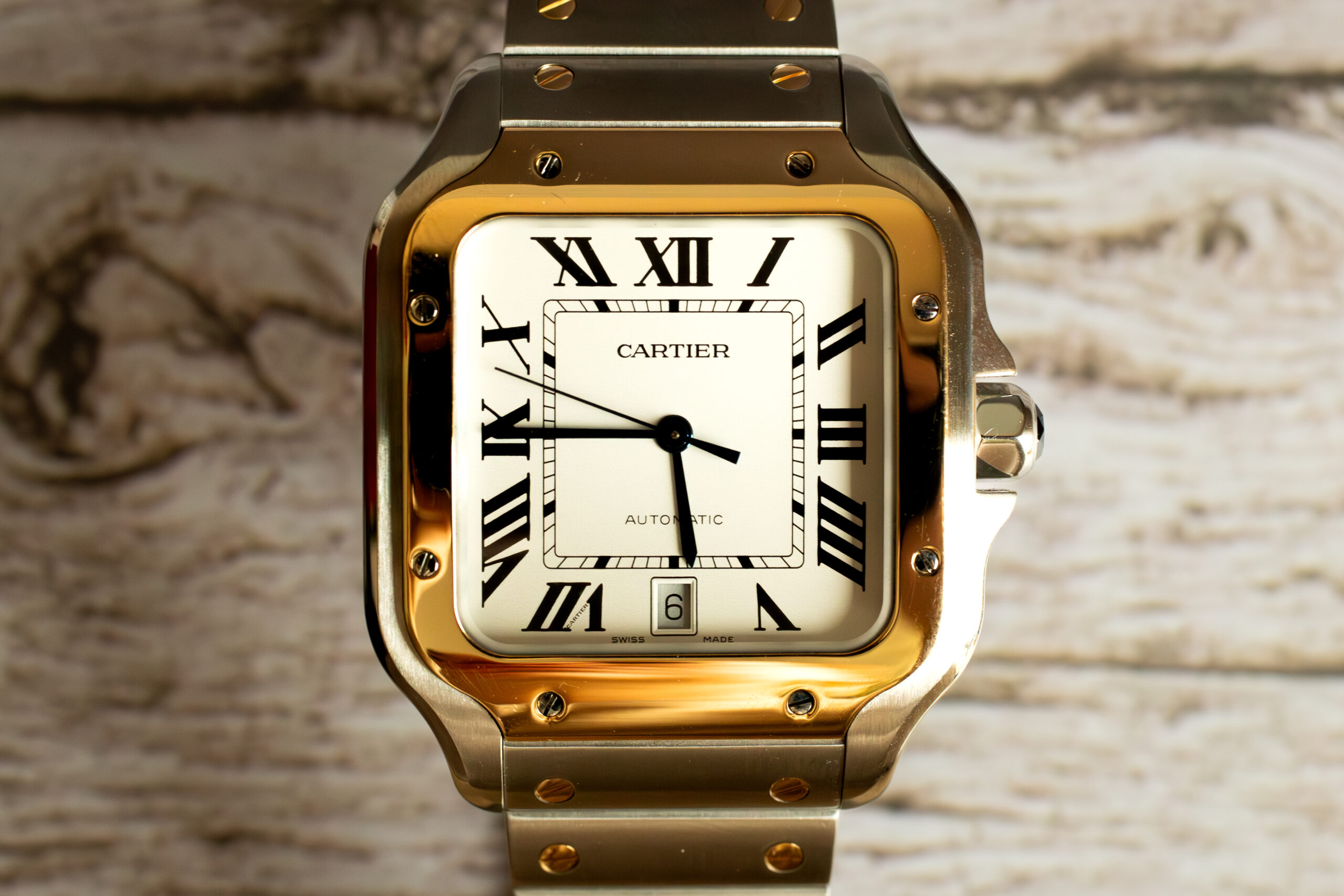 Cartier Santos de Cartier Steel & Gold Large Watch W2SA0009