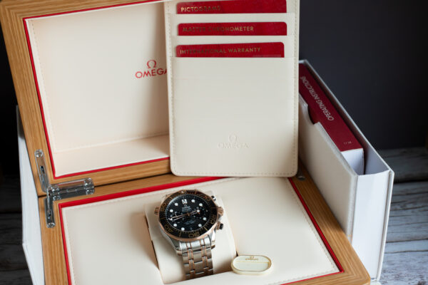 OMEGA Seamaster 300M Sedna Gold Chronograph