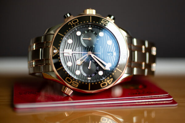 OMEGA Seamaster 300M Sedna Gold Chronograph