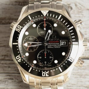 Pre-Owned OMEGA Seamaster 300M Chronograph Black Dial Front Shot