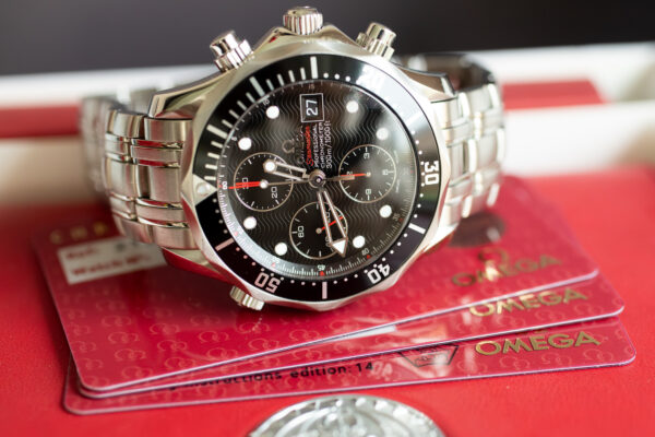 Pre-Owned OMEGA Seamaster 300M Chronograph Black Dial