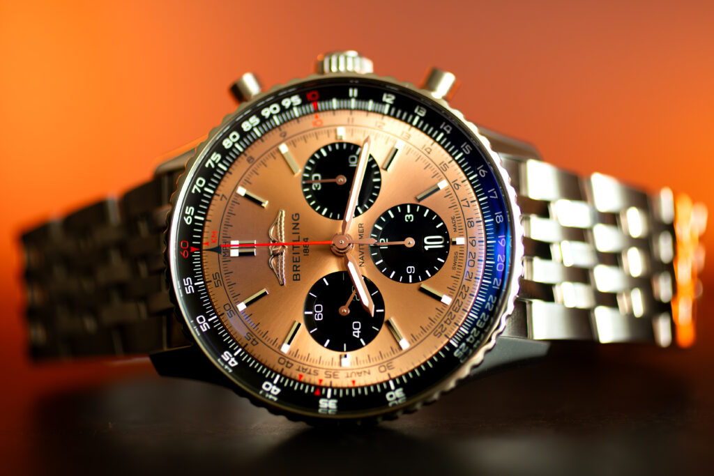 Breitling Navitimer B01 Chronograph 43 Copper Dial Watch AB0138241K1A1 at MVS Watches