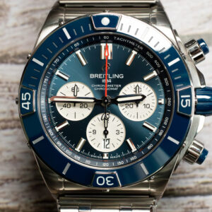 Breitling Super Chronomat B01 44 Blue Dial AB0136 at MVS Watches