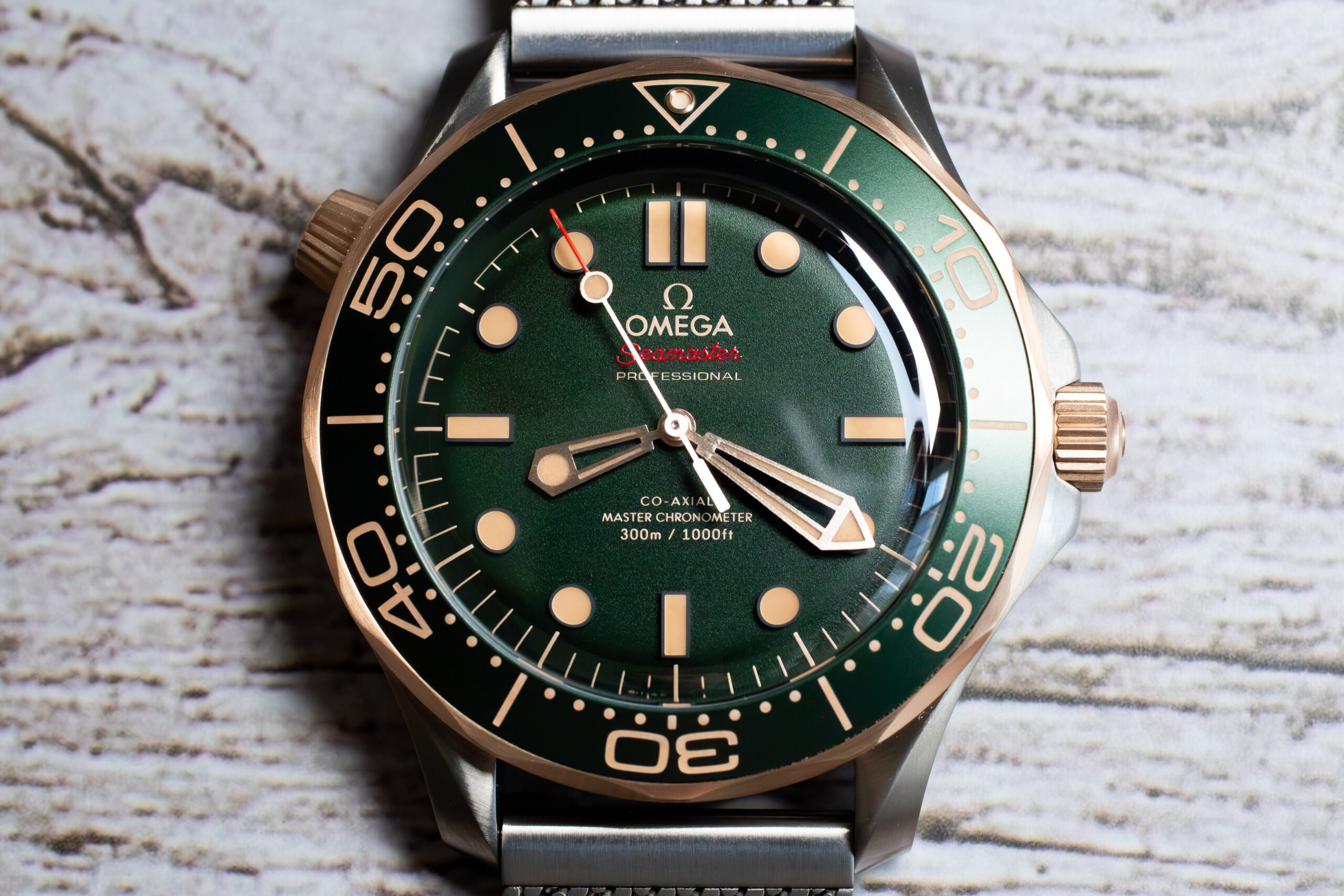 OMEGA Seamaster 300M Titanium Bronze Gold Watch 210.90.42.20.10.001