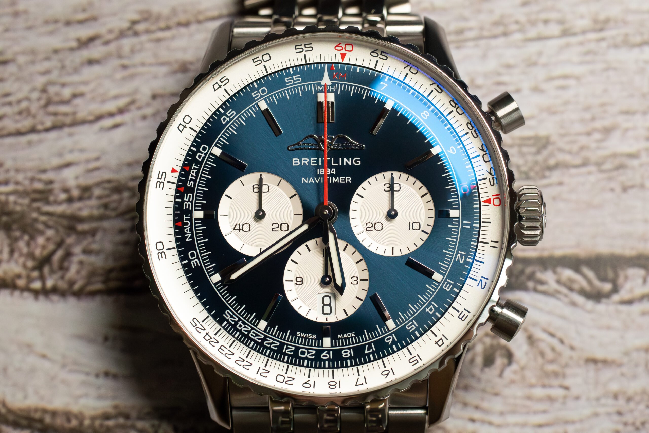 Breitling Navitimer B01 Chronograph 46 Blue AB0137 at MVS Watches