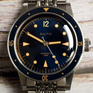 Baltic Aquascaphe Classic Blue Gilt Watch AQU11BLUG11 at MVS Watches