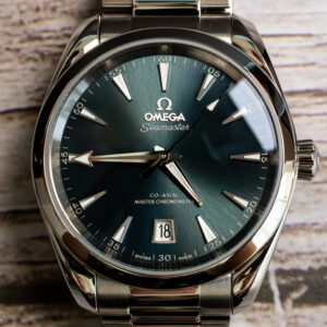 OMEGA Aqua Terra Atlantic Blue 220.10.38.20.03.003 Front Shot at MVS Watches