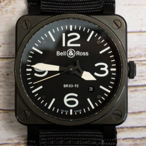 Bell & Ross BR 03-92 Black Front Shot at MVS Watches