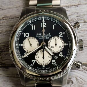 Breitling Navitimer 8 B01 Chronograph 43 Black AB0117 Front Shot at MVS Watches