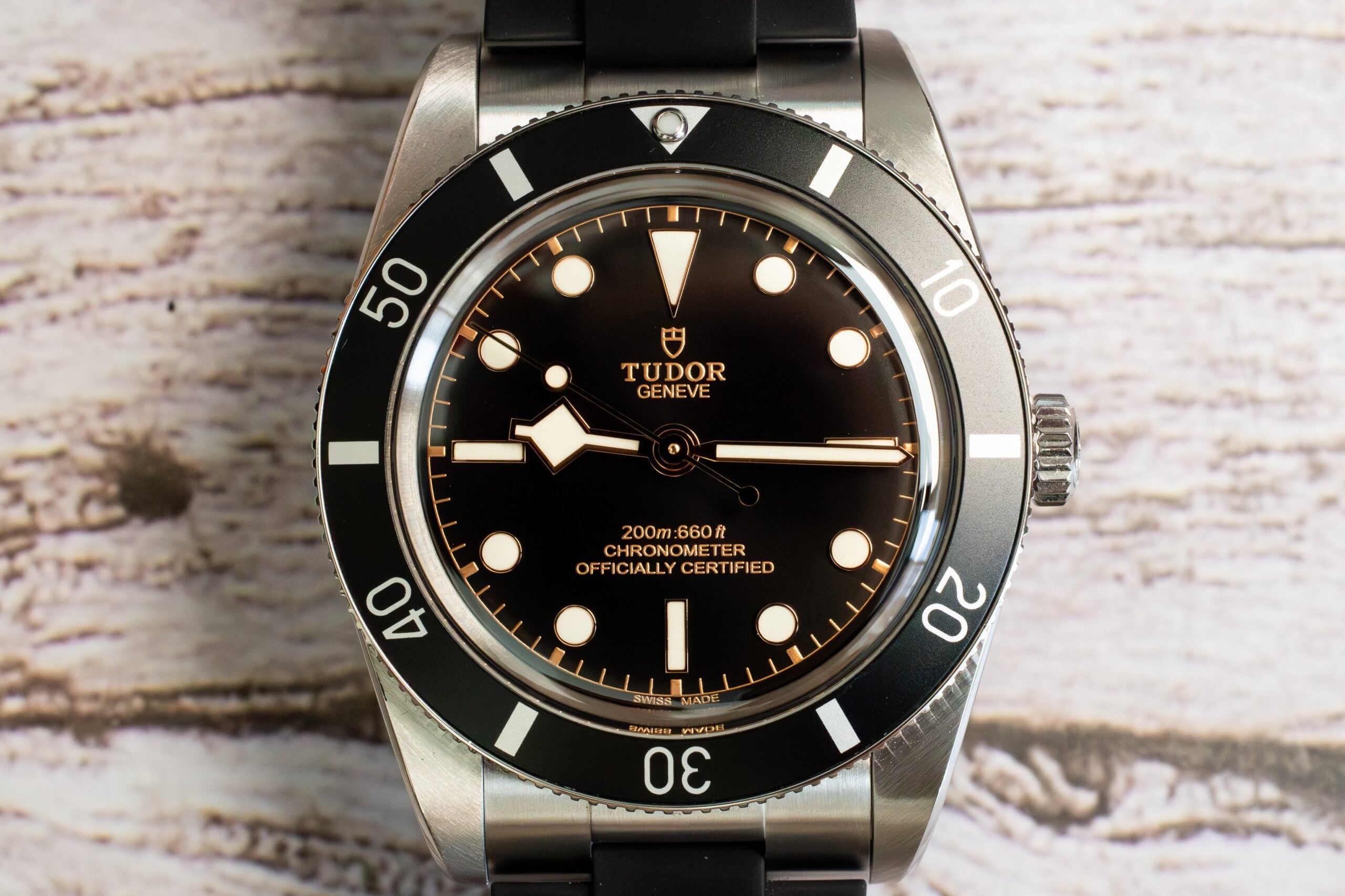 TUDOR Black Bay 54 Black Dial Watch M79000 Front Shot at MVS Watches
