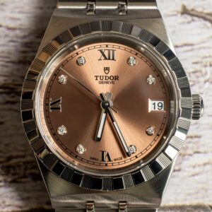 TUDOR Royal Salmon Diamond Dial 34mm M28400 Front Shot at MVS Watches