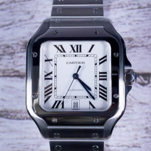Cartier Santos de Cartier Large White WSSA0018 Front Shot at MVS Watches