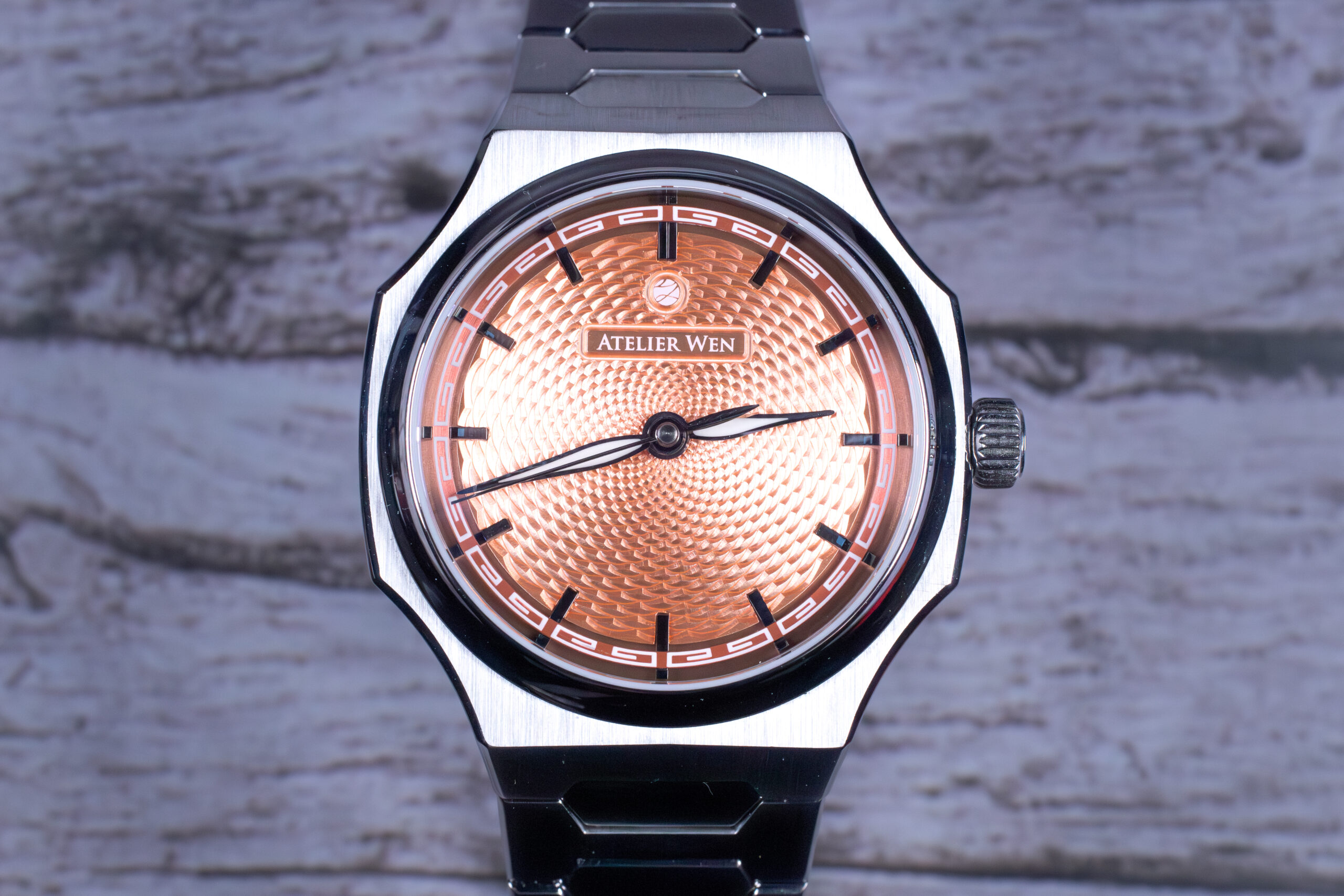 Atelier Wen Perception Salmon XIA Watch Front Shot at MVS Watches