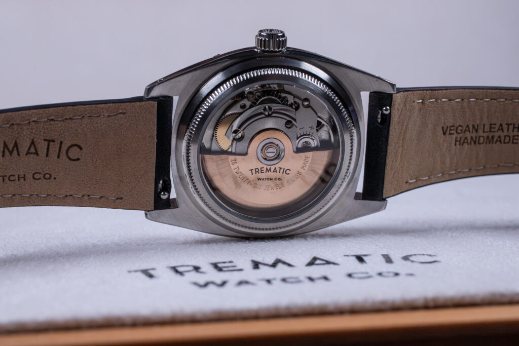 Trematic Archivio Uno Ref.802 Collector's Edition Caseback Shot at MVS Watches