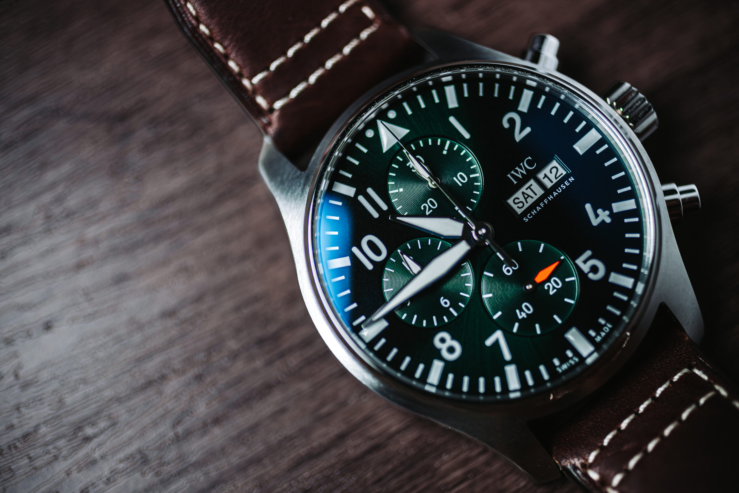 IWC Pilot's Watch Chrono Green Dial at MVS Watches | IWC Watches