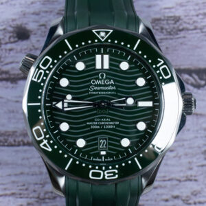 OMEGA Seamaster Diver 300M Green 210.32.42.20.10.001 Front Shot at MVS Watches